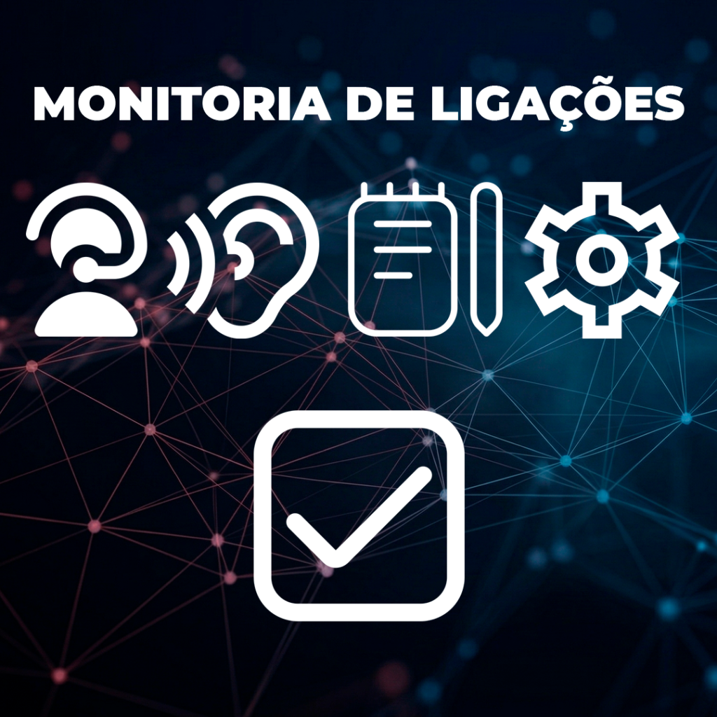 Imagem simbolizando o serviço de monitoria de ligações oferecido pela empresa
